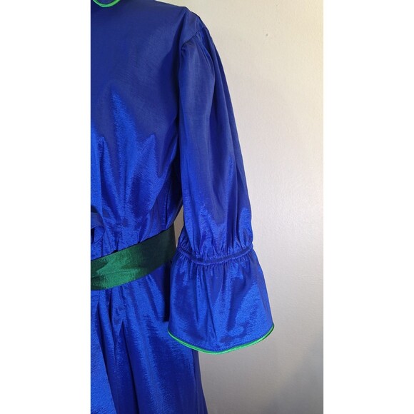 LAKE LADY Carol Maxi Dress Sz XL with Reversible Hem Holiday Derby Party Formal - Picture 13 of 16